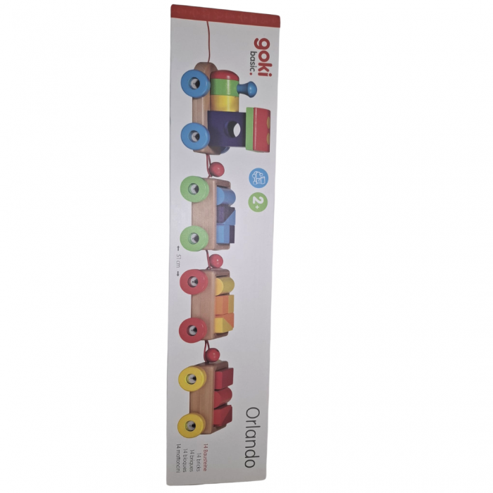 Trenulet jucarie, de lemn, cu accesorii [6]