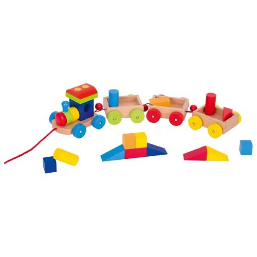 Trenulet jucarie, de lemn, cu accesorii [2]