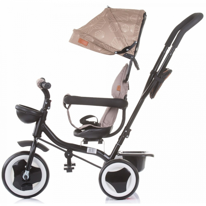 Tricicleta copii 1.5 ani+, negru-bej, Chipolino Jazz [2]