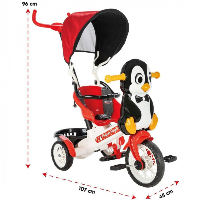 Tricicleta Pilsan Penguin cu maner si copertina [2]