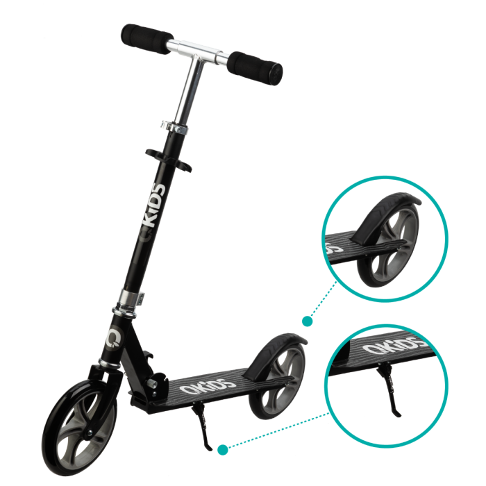 Trotineta freestyle, QKIDS, WEISS Black [3]