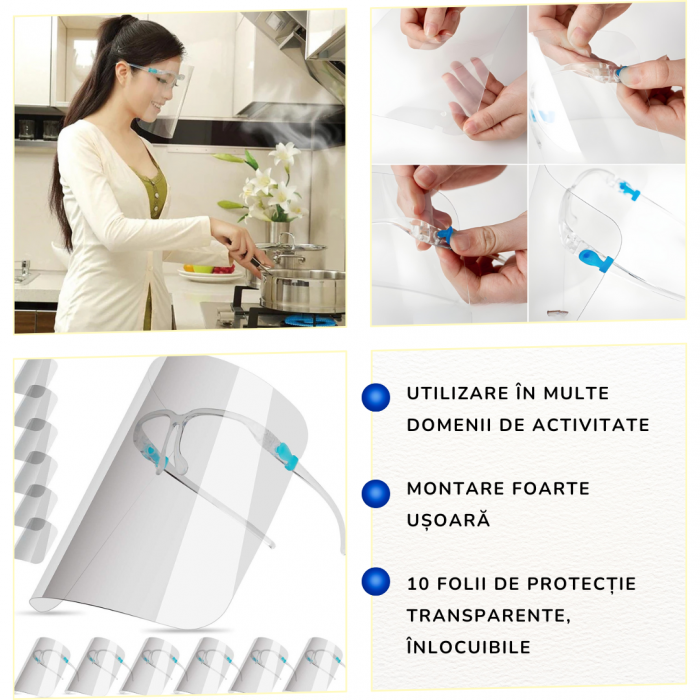 Viziera De Protectie, Pe Rama De Ochelari set 3 bucati [7]