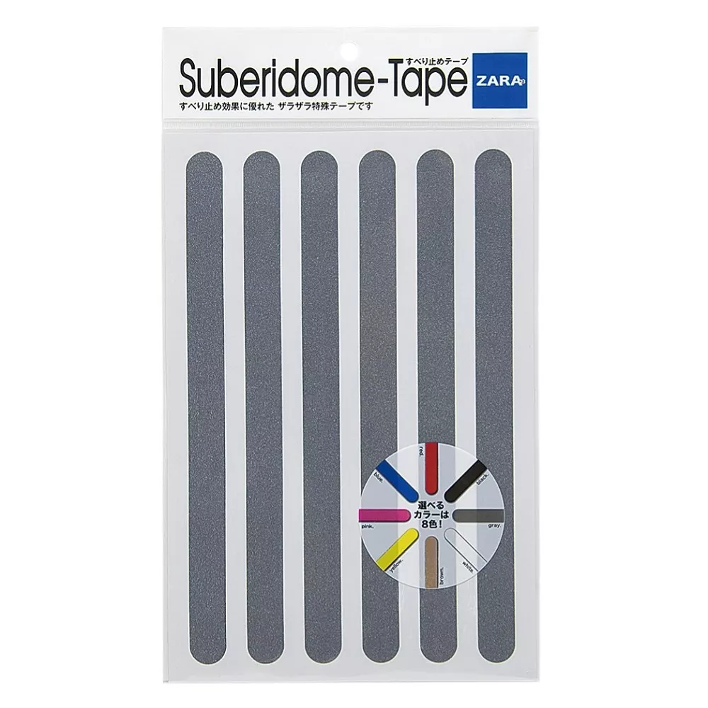 Bandă adezivă antialunecare - Banda adeziva antiderapare, din granule abrazive, tip fasii, 6 buc, 28cm