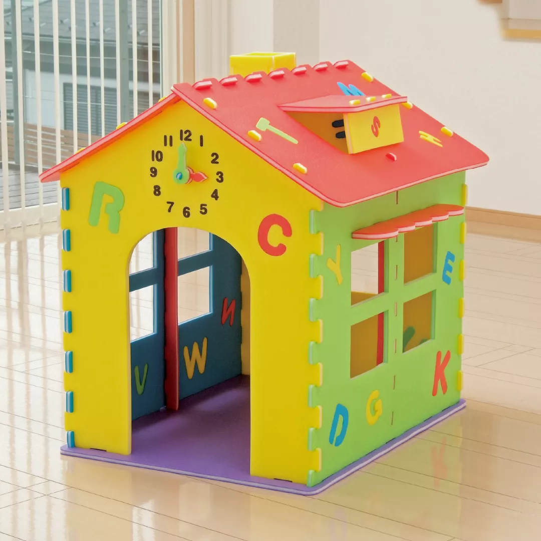 Casuta educativa pentru copii, ABC, din spuma