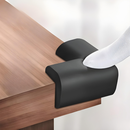 Protectie colturi mobilier, negru [1]