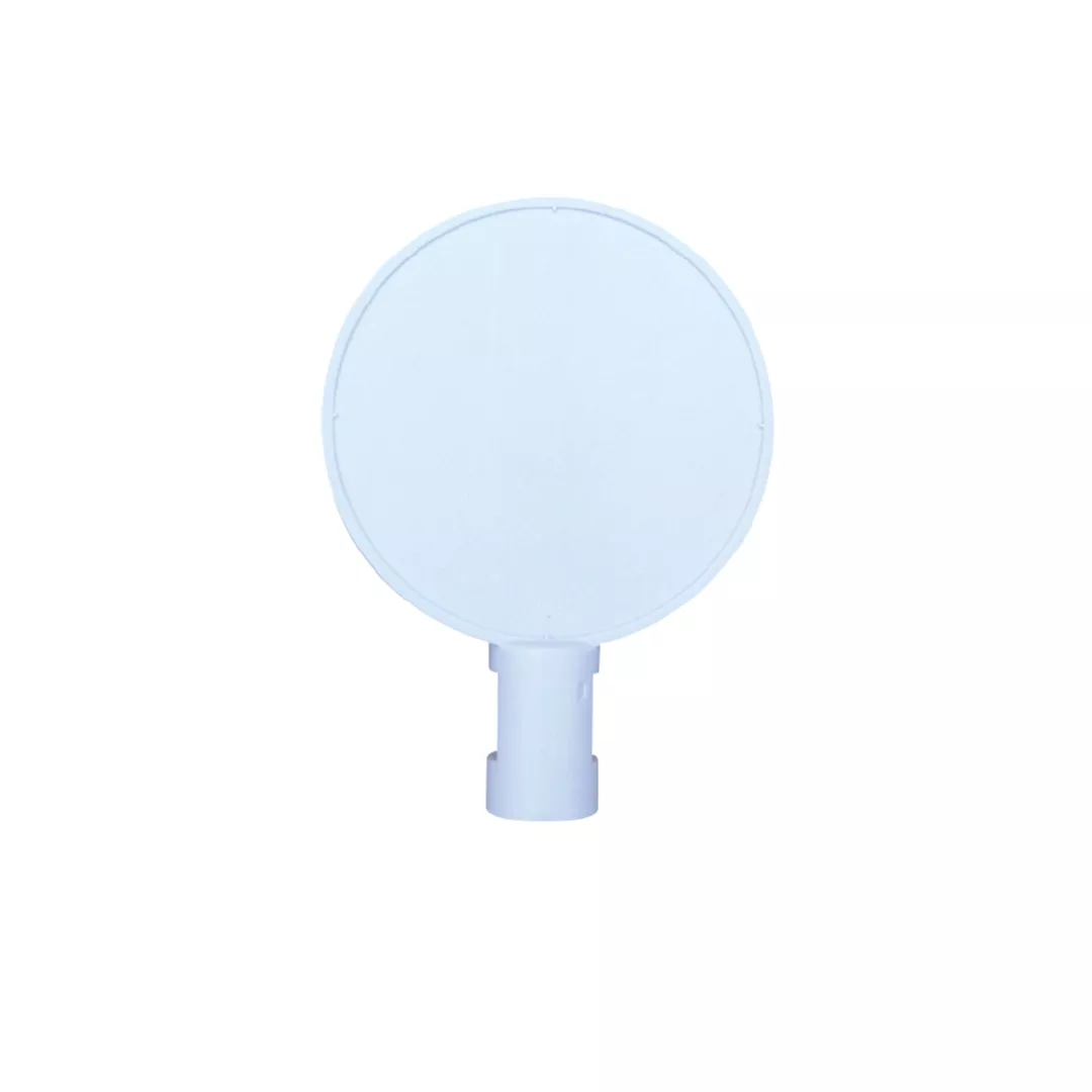 Suport indicatoare rutiere si oglinda convexa, alb, 28cm