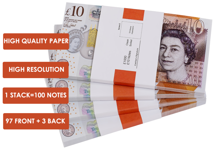 Bancnote Decorative 10 Lire - 1 stack [2]