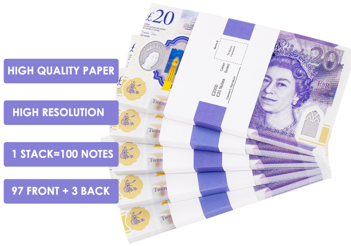 Bancnote Decorative 20 Lire - 1 stack [2]