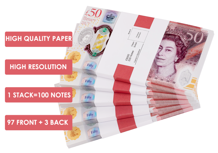 Bancnote Decorative 50 Lire - 1 stack [2]