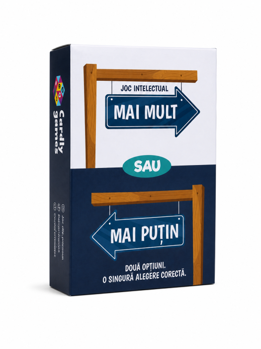 Mai Mult sau Mai Puțin – Joc de Cultură Generală | Cardly Games [4]
