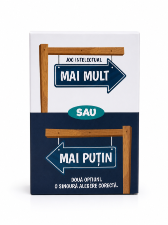 Toate Jocurile - Mai Mult sau Mai Puțin – Joc de Cultură Generală | Cardly Games