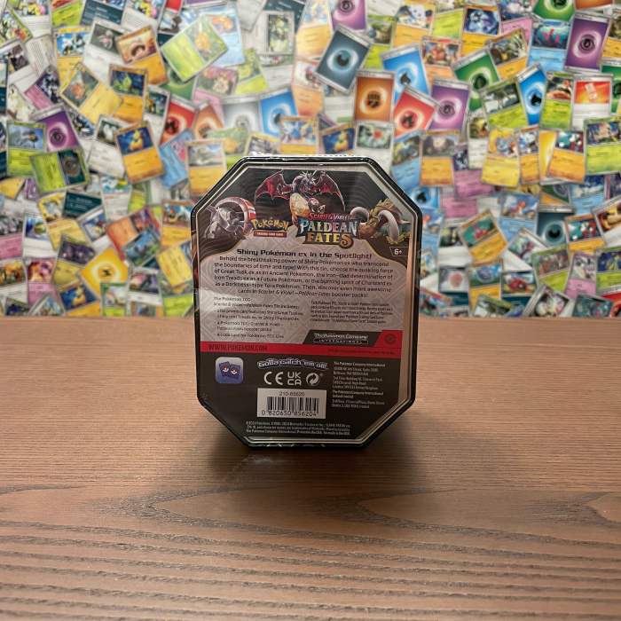 Pokemon TCG Scarlet & Violet Paldean Fates Tin Great Tusk Pokemonia [5]
