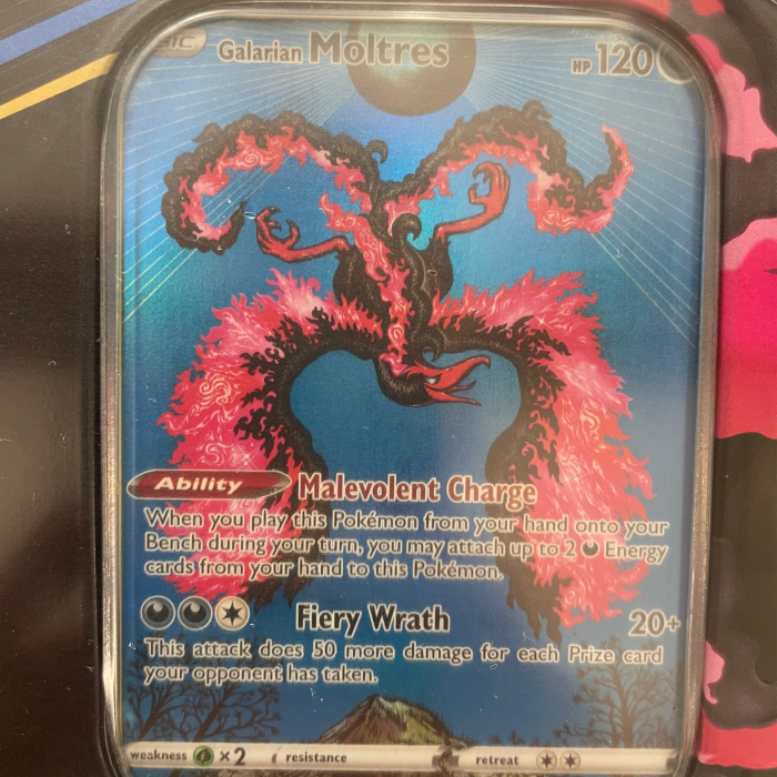 Set Cartonase Pokemon TCG Crown Zenith Tin Galarian Moltres [6]