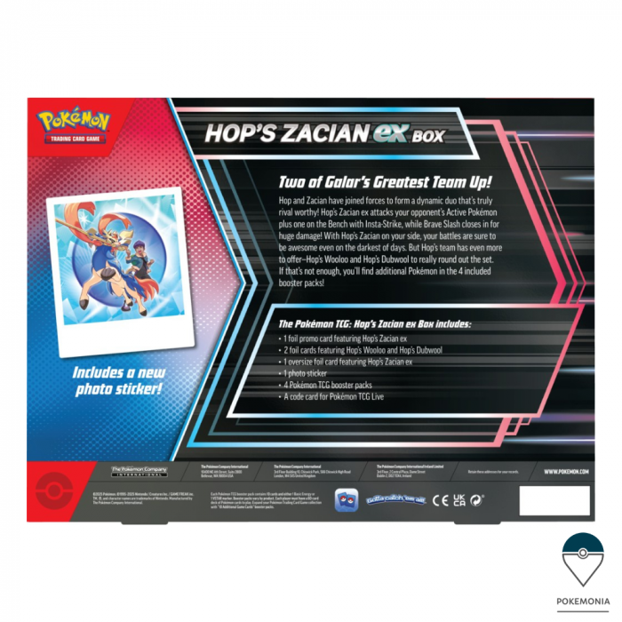 Carti Pokemon TCG Hop's Zacian ex Box [4]