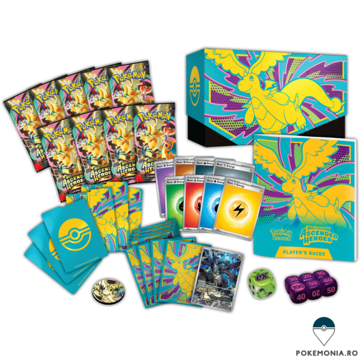 Carti Pokemon Trading Card Game Mega Evolution Ascended Heroes Elite Trainer Box Mega Dragonite [3]