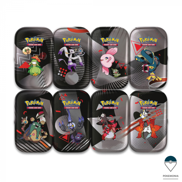 Carti Pokemon Black Bolt and White Flare Mini Tin Display [2]