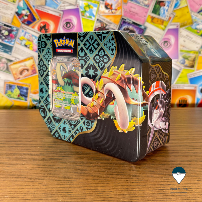 Pokemon TCG Scarlet & Violet Paldean Fates Tin mare Great Tusk Pokemonia [2]