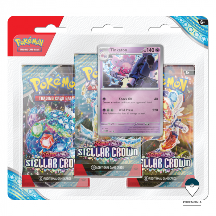 Carti Pokemon Stellar Crown 3 Pack Blister Tinkaton [1]