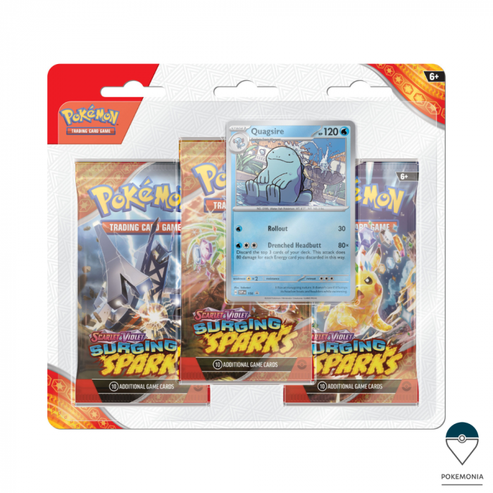 Carti Pokemon TCG Scarlet & Violet Surging Sparks 3 Pack Blister Quagsire [1]