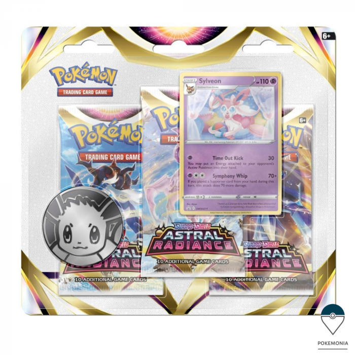 Carti Pokemon TCG Sword & Shield Astral Radiance 3 Pack Blister Sylveon [1]