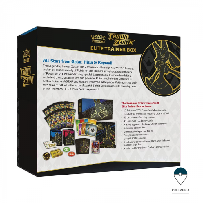 Carti Pokemon TCG Sword & Shield Crown Zenith Elite Trainer Box [2]