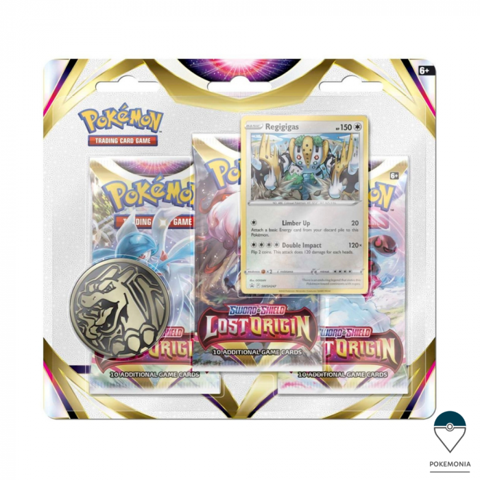 Carti Pokemon TCG Sword & Shield Lost Origin 3 Pack Blister Regigigas [1]