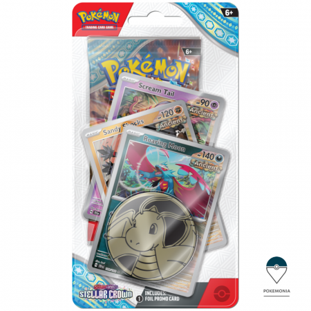 Pokemon TCG: Stellar Crown - Carti Pokemon Premium Checklane - Scream Tail, Sandy Shocks, Roaring Moon