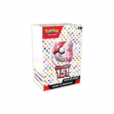 Pokemon TCG Engleza - Set cartonase Pokemon TCG Scarlet & Violet 151 Booster Bundle