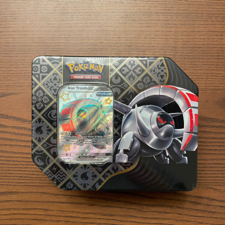 Pokemon TCG Scarlet & Violet Paldean Fates Tin mare Iron Treads Pokemonia [3]