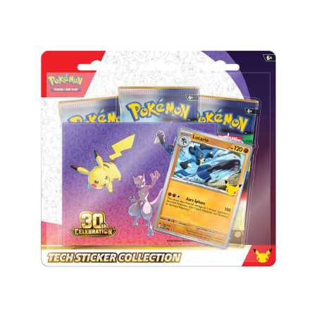 Pokemon TCG: 30th Celebrations - Pokemon TCG 30th Celebrations Tech Sticker Collection Lucario