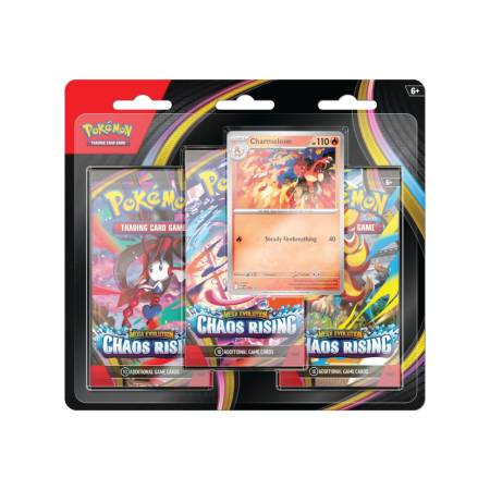 Pokemon TCG Engleza - Pokemon TCG Mega Evolution Chaos Rising 3 Pack Blister