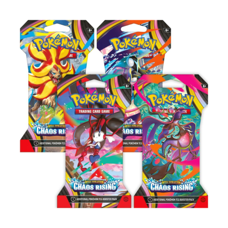 Pokemon TCG: Chaos Rising - Set cartonase Pokemon TCG Mega Evolution Chaos Rising Sleeved Booster Pack