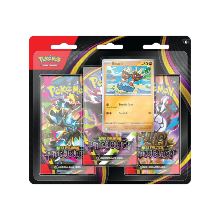 Pokemon TCG Engleza - Pokemon TCG Mega Evolution Pitch Black 3 Pack Blister