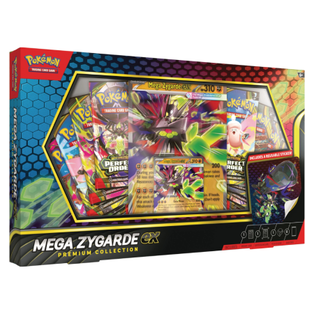 Pokemon TCG Engleza - Pokemon Trading Card Game Mega Zygarde ex Premium Collection Box