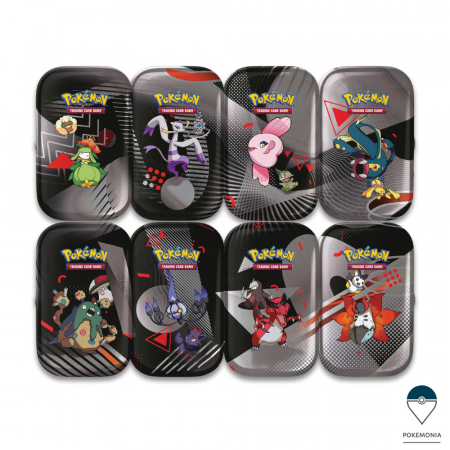 Carti Pokemon Black Bolt and White Flare Mini Tin Display [1]