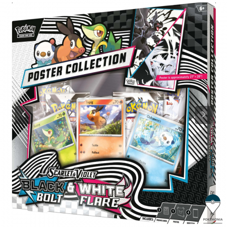 Pokemon TCG: Black Bolt & White Flare - Carti Pokemon TCG Scarlet & Violet Black Bolt and White Flare Poster Collection