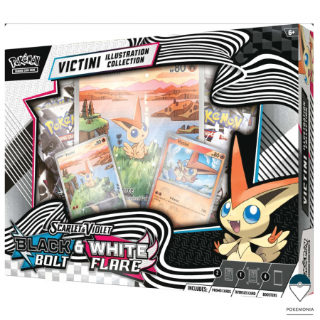 Pokemon TCG: Black Bolt & White Flare - Pokemon Black Bolt and White Flare Victini Illustration Collection