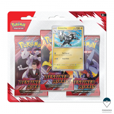 Pokemon TCG: Destined Rivals - Carti Pokemon TCG Destined Rivals 3 pack blister