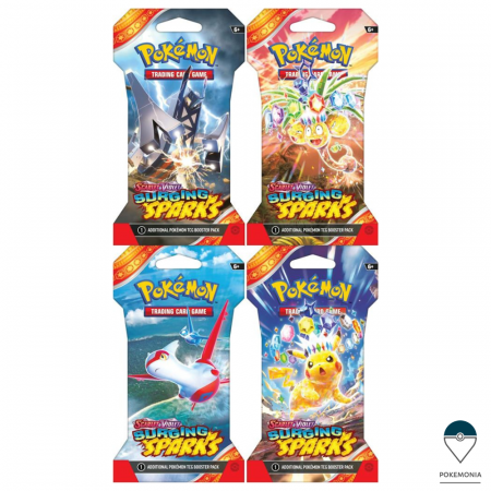 Pokemon TCG: Surging Sparks - Carti Pokemon TCG Surging Sparks Sleeved Booster Packs