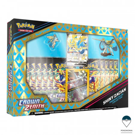 Pokemon TCG Engleza - Carti Pokemon TCG Sword & Shield Crown Zenith Premium Figure Collection Shiny Zacian
