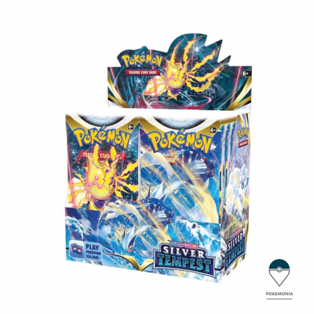 Pokemon TCG: Silver Tempest - Set Cartonase sau Carti Pokemon TCG Sword & Shield Silver Tempest Booster Box