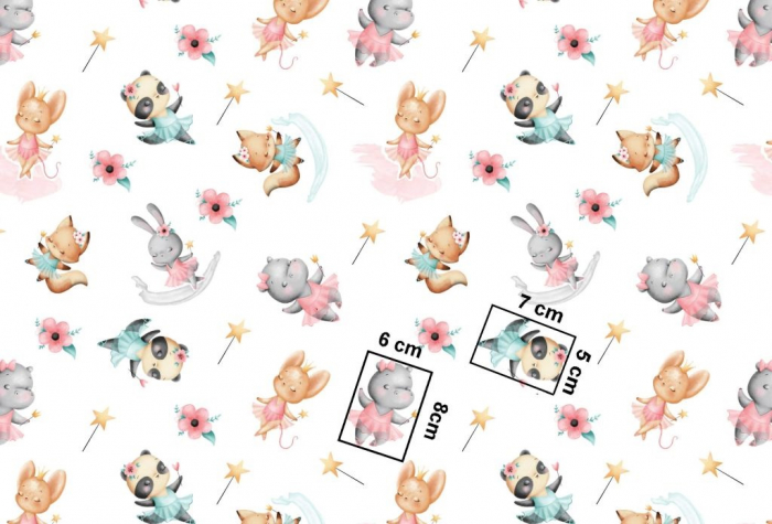 Bumbac cu Animale Balerine [1]