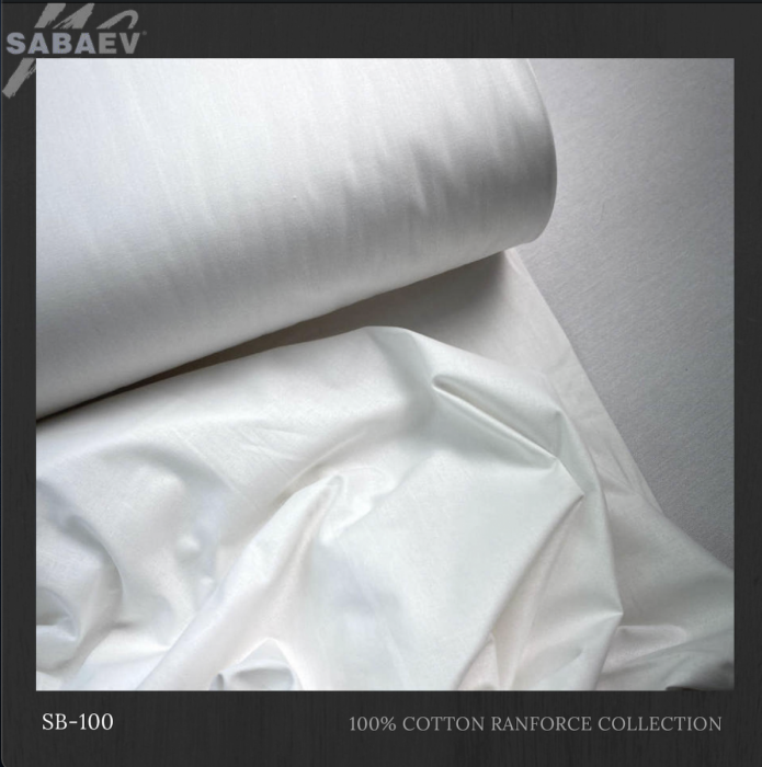 Bumbac Satinat Uni  ALb SB 100 [1]
