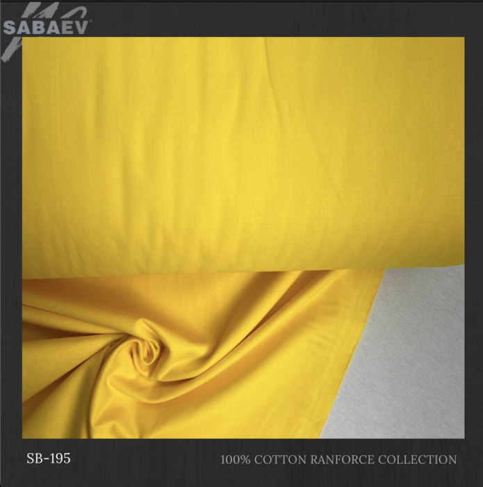 Bumbac Satinat Uni Galben  SB195 [1]