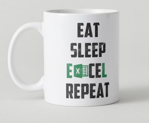 Cana personalizata Excel Eat Sleep Repeat Copie [1]