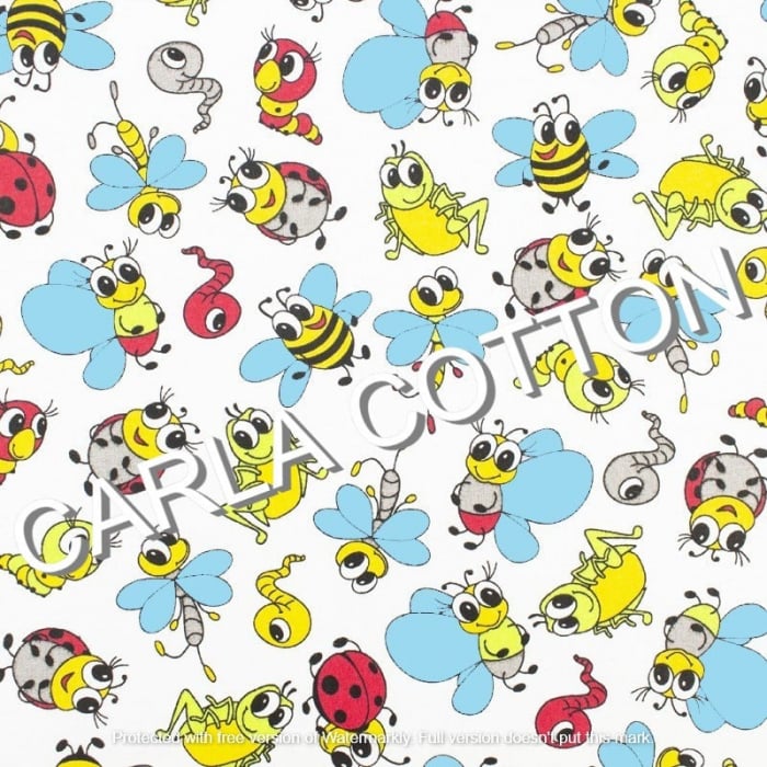 Cupon  Bumbac cu Albinute - dimensiune  0,40 x 1,60 [1]