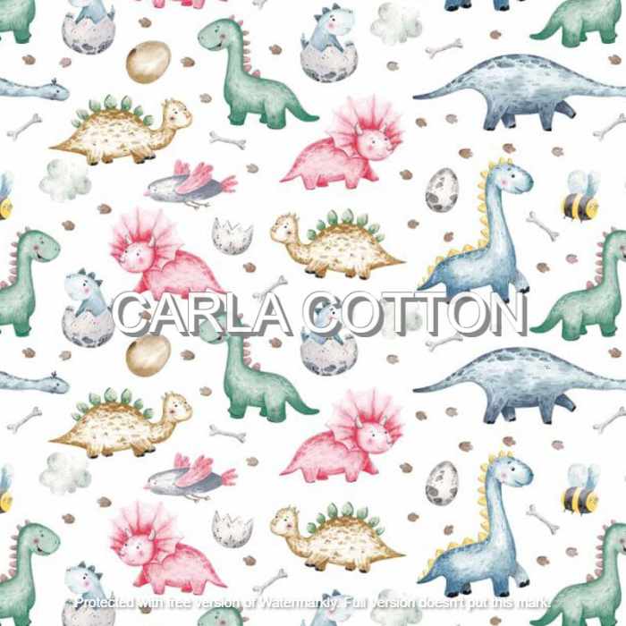 Cupon  Bumbac cu Dino  - dimensiune 0.7 x 1.60m [1]