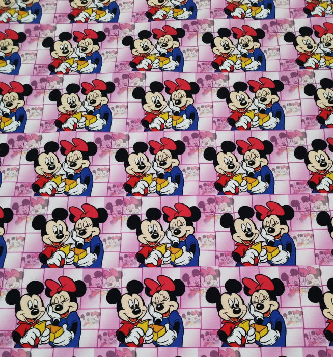 French Terry cu Minnie si Miki [1]