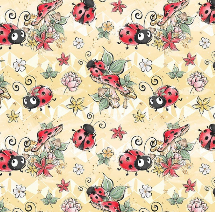 Jersey Elastic cu Buburuze - 50 x 80 cm [1]