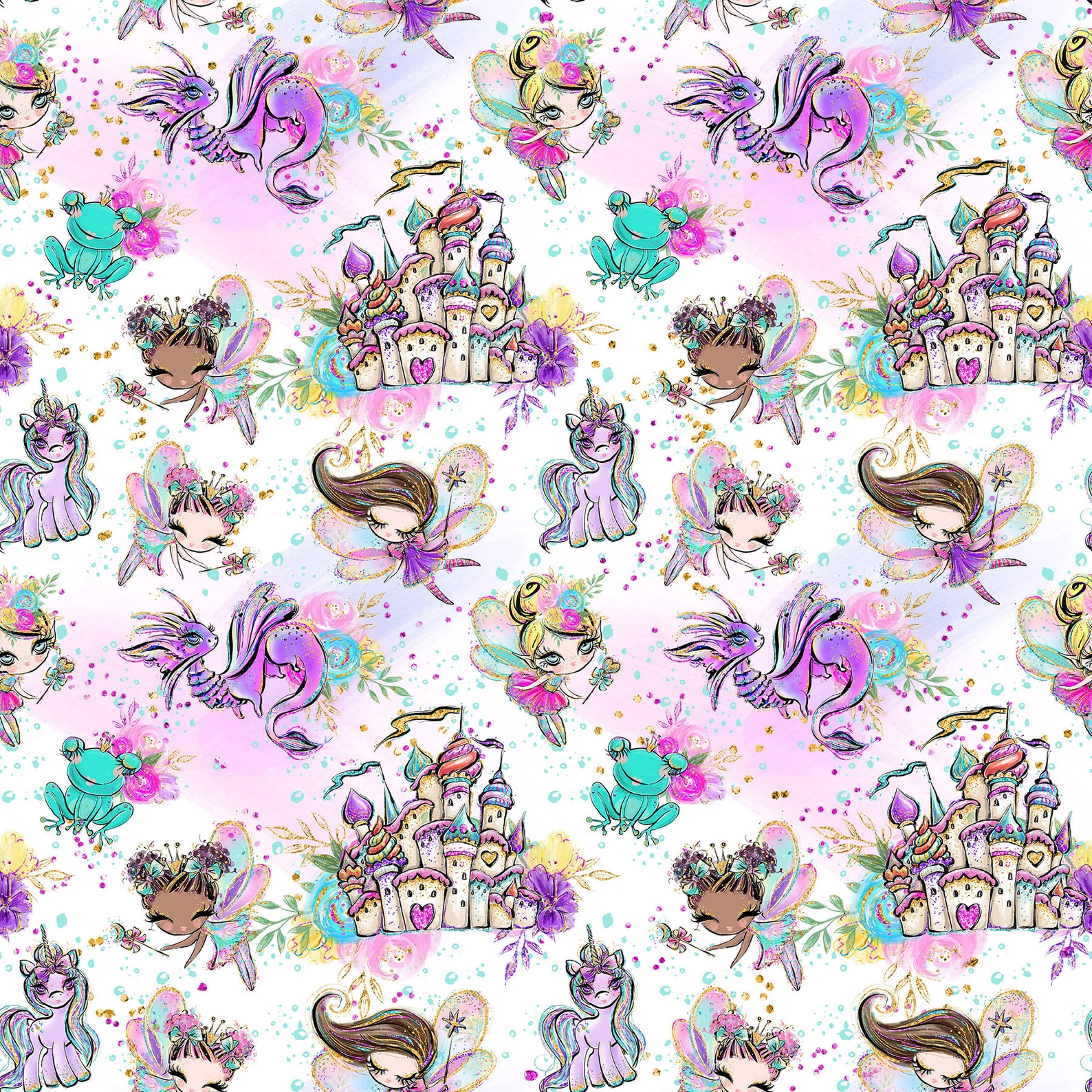 Jersey Elastic cu Fairy Tales [1]